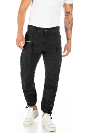 Replay Heren Cargo Broek COMFORT COTTON TWILL comfort/relaxed Zwart 38W / 30L Volwassenen