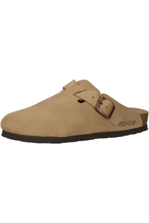 Rohde Sunnys No15 klompen dames pantoffels muiltjes leer 6071 camel