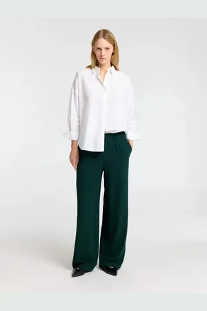 SELECTED Tinni-Relaxed MW Wide Pant Scarab