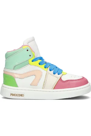 Pinocchio P1665 Hoge sneakers - Leren Sneaker - Meisjes -