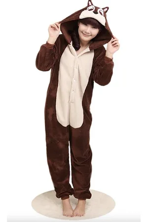 Merkloos Onesie maat L - Dieren – Verkleedkleren - kinderen - jongens - meisjes - Huispak - Carnaval