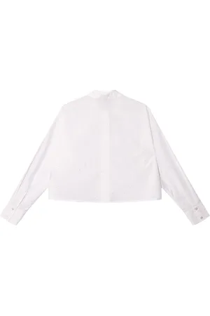 Refined Department Blouse Knitted Cropped Blouse Mary R2411940615 002 Off White Dames