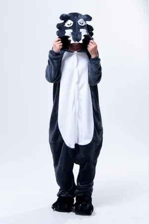Merkloos Onesie maat M - Dieren – Verkleedkleren - kinderen - jongens - meisjes - Huispak - Carnaval