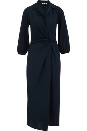 WE Fashion Dames Jersey jurk met structuur