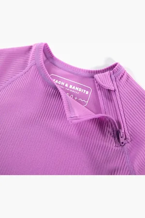 Beach & Bandits UV LONGSLEEVE ORCHID RIBBED LS TEE UV Zwemkleding Jongen/Meisje - - XL - (7436908005459)