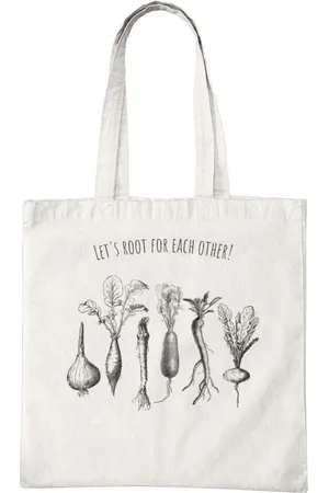 Merkloos Katoenen Tas met Print - Lets Root Design - Tote Bag