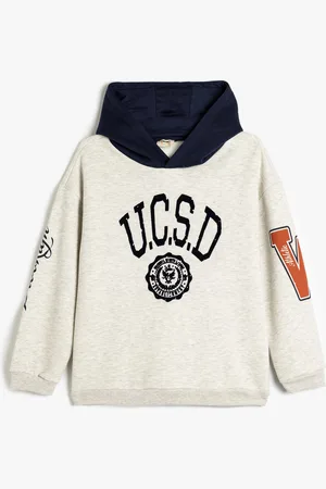 Koton Capuchon kraag Met drukwerk Sweatshirt