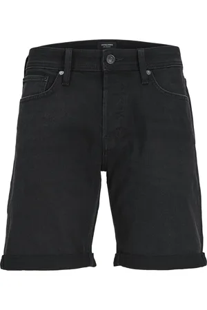JACK & JONES Heren Short Broeken JJIRICK regular/straight Fit Zwart Volwassenen