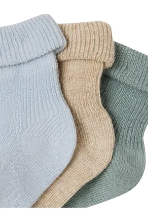 Vertbaudet Set van 3 paar effen babysokjes