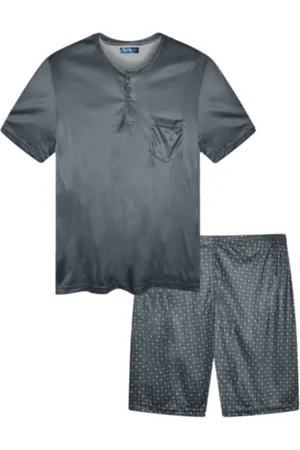 Merkloos Heren Katoenen Pyjama 979 Shortama XXXL