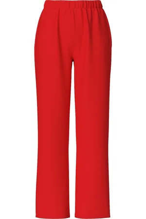 Pieces® Summer wide pants dames - Loungewear broek - Katoenen lange pyjamabroek dames - S