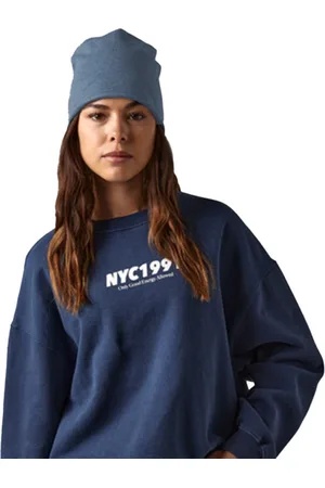Beechfield Wintermuts Beanie Kiruna - denim blauw - heren/dames - jersey - lichtgewicht winter mutsen