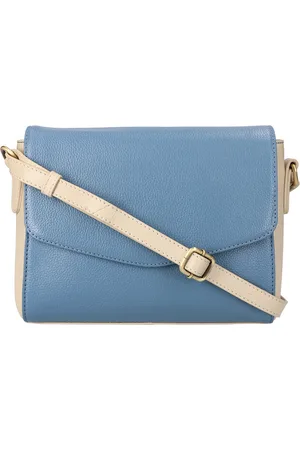 LEATHER DESIGN Saddle bag Fairyblue