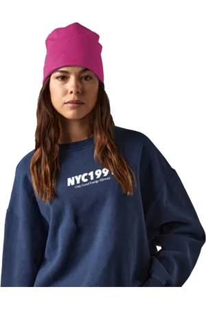 Beechfield Wintermuts Beanie Kiruna - roze - heren/dames - jersey - lichtgewicht winter mutsen