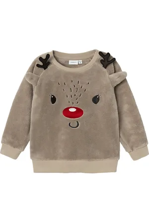 NAME IT NMNREINDEER RLX TEDDY Unisex Trui