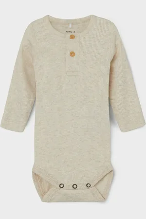 NAME IT Romper Kab Button Peyote Melange maat 68