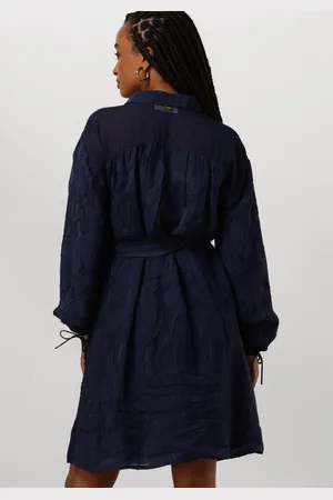 POM Amsterdam Jacquard Midnight Blue Jurken Dames - Kleedje - Rok - Jurk -
