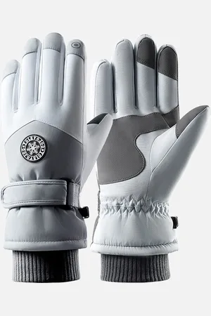 Merkloos 1 paar winterskihandschoenen, winddichte handschoenen voor dames, touchscreen-sneeuwhandschoenen voor koud weer, thermische warme handschoenen, geschikt voor hardlopen, fietsen en wandelen (lengte handschoen 27 cm, breedte 12,5 cm)