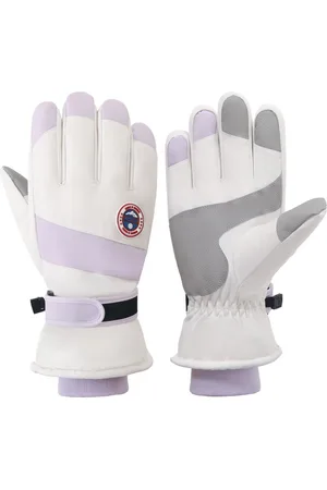 Merkloos 1 paar winterskihandschoenen, winddichte handschoenen voor dames, touchscreen-sneeuwhandschoenen voor koud weer, thermische warme handschoenen, geschikt voor hardlopen, fietsen en wandelen (lengte handschoen 27 cm, breedte 12,5 cm)