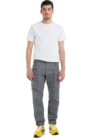 Replay Heren Cargo Broek COMFORT COTTON TWILL comfort/relaxed Groen 40W / 30L Volwassenen