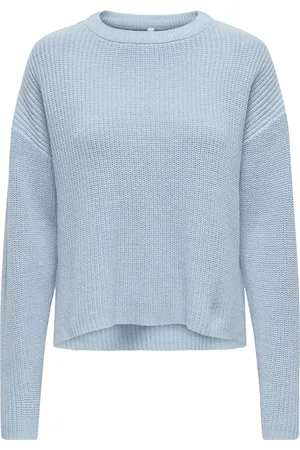 ONLY Trui Onlluna Ls O-neck Pullover Knt Nca 15341307 Cashmere Blue Dames