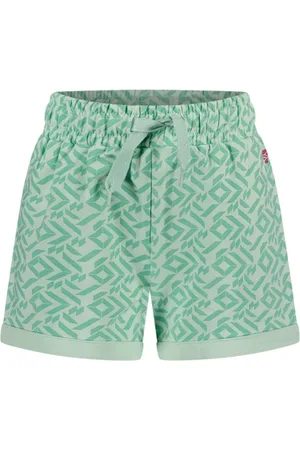 MAYCE Meisjes sweat short - Mint AOP