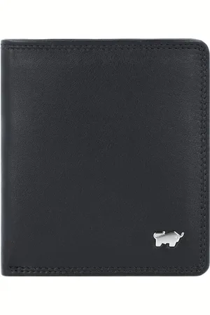 Braun büffel Braun Büffel Leren Portemonnee GOLF Edition Coin Wallet Square Zwart