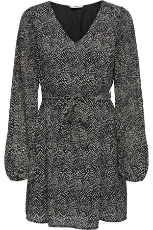 ONLY ONLSTAR LIFE L/S PLISSE SLEEVE DRESS WVN - Dames - Mini jurken