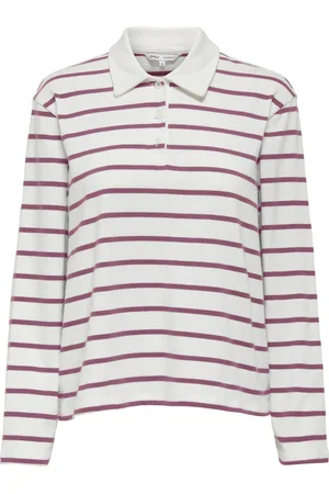 ONLY T-shirt Onlsira L/s Polo Jrs 15356460 Burgundy Dames