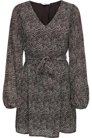 ONLY ONLSTAR LIFE L/S PLISSE SLEEVE DRESS WVN - Dames - Mini jurken