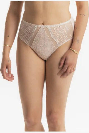 Louisa Bracq Tweegy Hoge Slip Nude Rose - maat 40 - /Goud