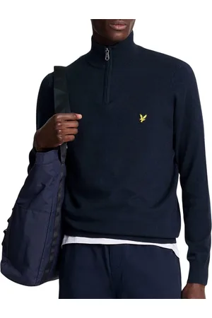 Lyle & Scott Cotton Merino Quarter Zip Jumper Truien & Vesten Heren - Sweater - Hoodie - Vest-