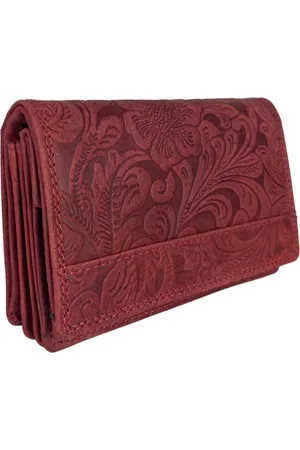 ARRIGO BELLO Leren Dames Portemonnee - Luxe Dames Portemonnee Met Ruime Vak Voor Kleingeld