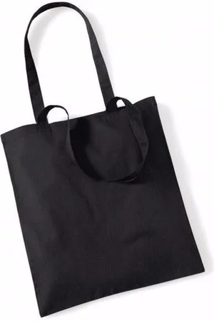 Merkloos 10x Katoenen schoudertasjes 42 x 38 cm - 10 liter - Shopper/boodschappen tas - Tote bag - Draagtas