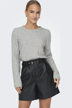 ONLY ONLJEANETT LIFE L/S RIB O-NECK CC KNT Dames Trui