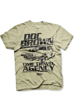 Back To The Future Doc Brown Time Travel Agency T-Shirt -XL