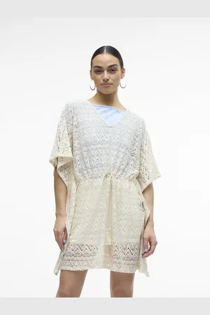 VERO MODA Jurk Met V-Hals Met Korte Mouwen