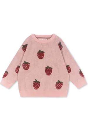 Konges Sløjd Konges Slojd - Lapis Lurex Knit Blouse - Strawberry - 9M