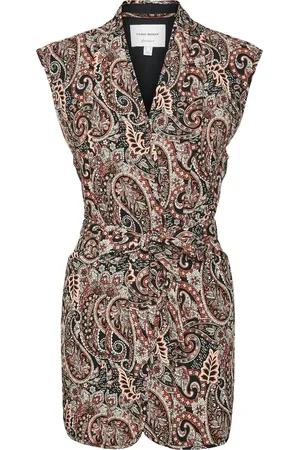VERO MODA Gilet Vmmable Magda S/l Long Waistcoat Wv 10311652 Fire Whirt/marble Dames