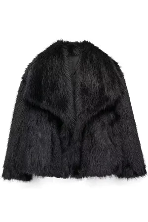 Merkloos Aventury Faux Fur Jas dames - Tijdloos Elegant - winterjas dames - Luxe winterjas dames - M