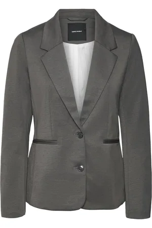 VERO MODA Blazer Vmlucca Ls Slim Jersey Blazer Noos 10255818 Grey Pinstripe Dames