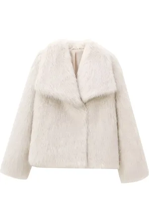 Merkloos Aventury Faux Fur Jas dames - Tijdloos Elegant - winterjas dames - Luxe winterjas dames - XS