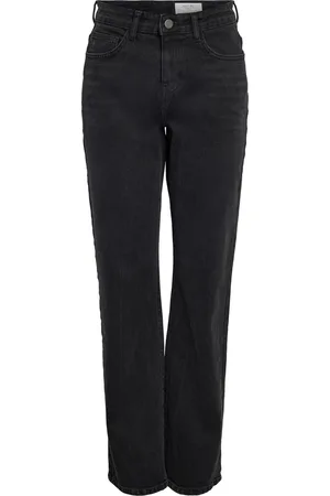 Noisy May Jeans Nmmonica Hw Straight Jean Black Noo 27032651 Black Denim Dames