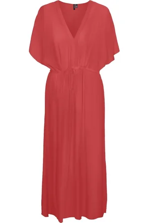 VERO MODA VMMENNY SS 7/8 KAFTAN WVN GA - Dames - Maxi jurken