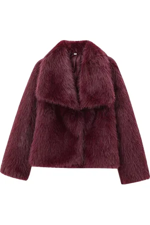 Merkloos Aventury Faux Fur Jas dames - Tijdloos Elegant - winterjas dames - Luxe winterjas dames - S