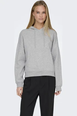 ONLY Trui Onlsweat Life L/s Hoodie Pkt Swt No 15323525 Light Grey Melange Dames