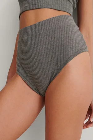 NA-KD Dames slaapbroekje - high waist panty - S