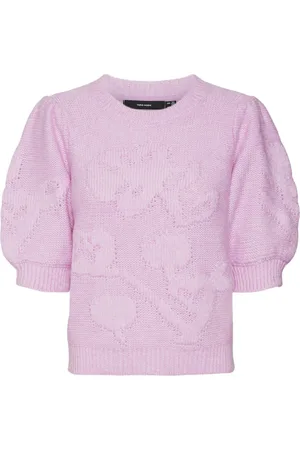 VERO MODA VMAIRE 2/4 O-NECK PULLOVER GA - Dames - Gebreide truien