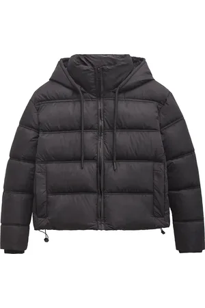Merkloos Aventury puffer dames jas - Gewatteerde jas - Capuchon - Winter jas dames - Kort - Puffer jas - Cropped winter jas - - L