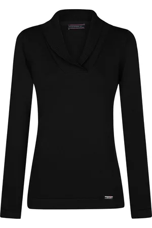 Felix Hardy Sjaalkraag Trui - Sweater %100 Katoen Dames - L